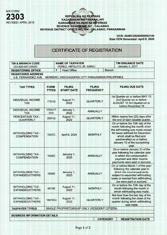 Business Permits and Registration